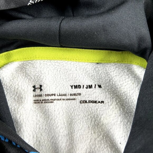 Under Armour Cold Gear Youth's Medium Black All Over Print Graphic Spell Out - Picture 5 of 9